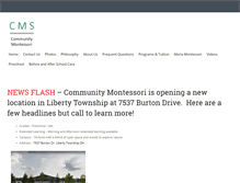 Tablet Screenshot of cmontessori.com